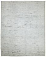 Cream Modern Moroccan Style Afghan Rug 60132 by Nazmiyal NYC
