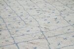 Details Cream Modern Moroccan Style Afghan Rug 60124 by Nazmiyal NYC