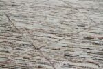 Details Cream Modern Moroccan Style Afghan Runner Rug 60145 by Nazmiyal NYC