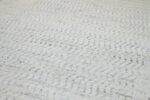Details Cream Modern Moroccan Style Afghan Rug 60149 by Nazmiyal NYC