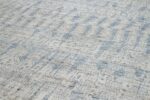 Details Grey Blue Modern Moroccan Style Afghan Rug 60128 by Nazmiyal NYC