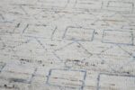 Details Ivory Berber Design Modern Moroccan Style Afghan Rug 60166 by Nazmiyal NYC