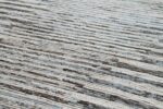 Details Light Blue Modern Moroccan Style Afghan Rug 60113 by Nazmiyal NYC