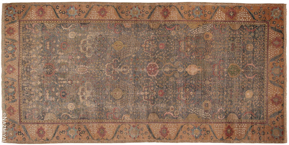 Rare 17th Century Antique Persian Isfahan Rug Rare 17th Century Antique Persian Isfahan Rug 49141 Nazmiyal Antique Rugs