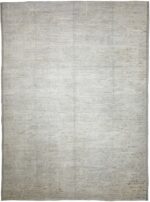 Soft Grey Modern Moroccan Style Afghan Rug 60136 by Nazmiyal NYC