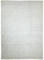 Soft Modern Moroccan Style Afghan Rug 60114 by Nazmiyal NYC