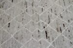 Texture Of Beige Tribal Modern Moroccan Style Afghan Runner Rug 60165 by Nazmiyal NYC