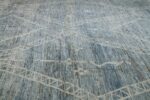 Texture Of Blue Green Modern Moroccan Style Afghan Rug 60142 by Nazmiyal NYC