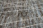 Texture Of Brown and Grey Modern Moroccan Style Afghan Rug 60185 by Nazmiyal NYC