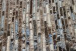 Texture Of Brown Modern Moroccan Style Afghan Runner Rug 60164 by Nazmiyal NYC