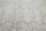 Texture Of Geometric Cream Modern Moroccan Style Afghan Rug 60123 by Nazmiyal NYC