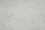 Texture Of Cream Modern Moroccan Style Afghan Rug 60175 by Nazmiyal NYC