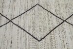 Texture Of Geometric Beige Modern Moroccan Style Afghan Rug 60151 by Nazmiyal NYC