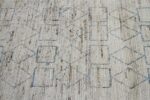 Texture Of Ivory Berber Design Modern Moroccan Style Afghan Rug 60166 by Nazmiyal NYC