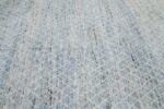 Texture Of Light Blue Modern Moroccan Style Afghan Rug 60141 by Nazmiyal NYC