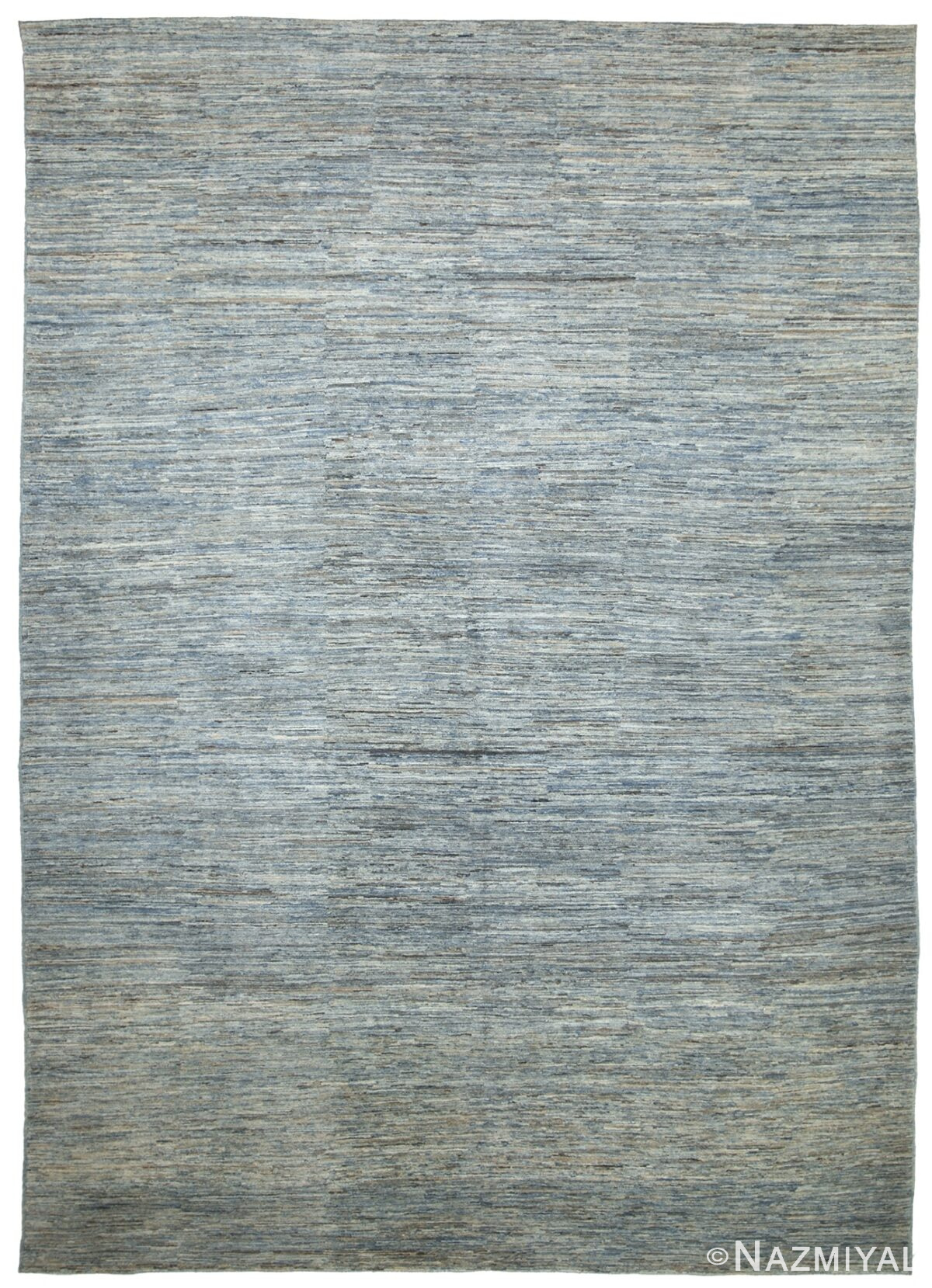 Green Blue Modern Moroccan Style Afghan Rug 60143 by Nazmiyal NYC