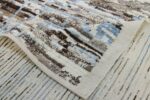 Weave Of Beige and Brown Modern Moroccan Style Afghan Rug 60184 by Nazmiyal NYC