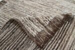 Weave Of Beige and Brown Modern Moroccan Style Afghan Rug 60120 by Nazmiyal NYC