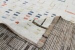 Weave Of Beige Modern Moroccan Style Afghan Rug 60117 by Nazmiyal NYC