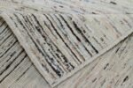 Wave Of Cream Modern Moroccan Style Afghan Runner Rug 60153 by Nazmiyal NYC