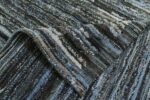 Weave Of Dark Blue Modern Moroccan Style Afghan Runner Rug 60187 by Nazmiyal NYC
