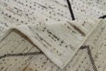 Weave Of Geometric Beige Modern Moroccan Style Afghan Rug 60151 by Nazmiyal NYC