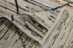 Weave Of Geometric Beige Modern Moroccan Style Afghan Runner Rug 60152 by Nazmiyal NYC