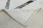 Weave Of Geometric Ivory Modern Moroccan Style Afghan Rug 60115 by Nazmiyal NYC
