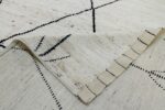 Weave Of Ivory Tribal Modern Moroccan Style Afghan Rug 60160 by Nazmiyal NYC