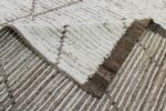 Weave Of Ivory Tribal Modern Moroccan Style Afghan Rug 60178 by Nazmiyal NYC
