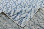 Weave Of Light Blue Modern Moroccan Style Afghan Rug 60180 by Nazmiyal NYC