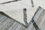 Weave Of Soft Grey Modern Moroccan Style Afghan Rug 60118 by Nazmiyal NYC