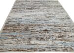 Whole View Of Beige and Brown Modern Moroccan Style Afghan Rug 60184 by Nazmiyal NYC