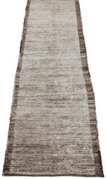 Whole View Of Beige and Brown Modern Moroccan Style Afghan Rug 60120 by Nazmiyal NYC