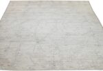 Whole View Of Cream Berber Modern Moroccan Style Afghan Rug 60179 by Nazmiyal NYC