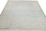 Whole View Of Cream Modern Moroccan Style Afghan Rug 60149 by Nazmiyal NYC