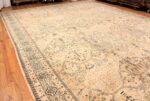 Whole View Of Extra Large Antique Indian Agra Carpet 50110 by Nazmiyal NYC
