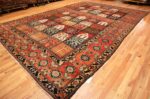 Whole View Of Beautiful Garden Design Antique Persian Bakhtiari Rug 70628 by Nazmiyal NYC