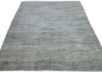 Whole View Of Green Blue Modern Moroccan Style Afghan Rug 60143 by Nazmiyal NYC
