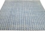 Whole View Of Light Blue Modern Moroccan Style Afghan Rug 60180 by Nazmiyal NYC