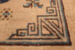 Close Up Small Antique Square Size Khotan Rug 49974 by Nazmiyal NYC