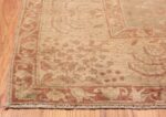 Corner Of Gray Background Antique Indian Agra rug 49084 by Nazmiyal NYC