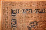 Details Bronze Medallion Antique Persian Tabriz Rug 50474 by Nazmiyal NYC