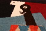 Details Vintage Scandinavian Picasso Art Rug 70004 by Nazmiyal NYC