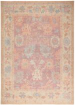 Light Purple Modern Oushak Rug 60064 by Nazmiyal NYC