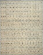Oversized Cream Modern Moroccan Style Rug 60336 by Nazmiyal NYC