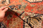Pile Of Antique shabby chic tribal Caucasian Sumak Rug 49992 by Nazmiyal NYC