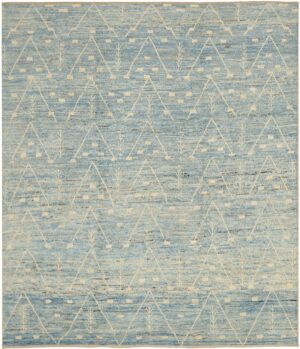 Room Size Modern Moroccan Berber Style Rug 60342 by Nazmiyal NYC