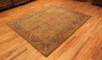 Side View Of Polonaise Design Late 19th Century Antique Indian Agra Rug 48840 by Nazmiyal NYC