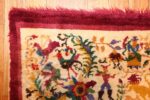 Top Corner Of Vintage Ecuadorian Animal Carpet 50039 by Nazmiyal NYC